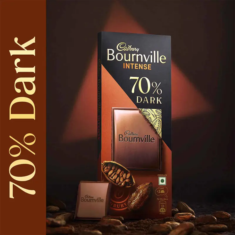 CADBURY BOURNVILLE RICH COCOA 70% DARK CHOCOLATE BAR