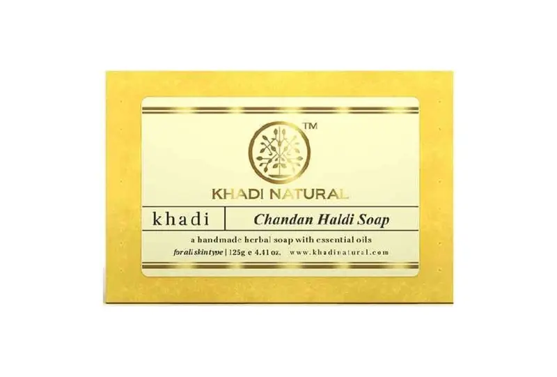 Khadi Natural Chandan Haldi Handmade Soap