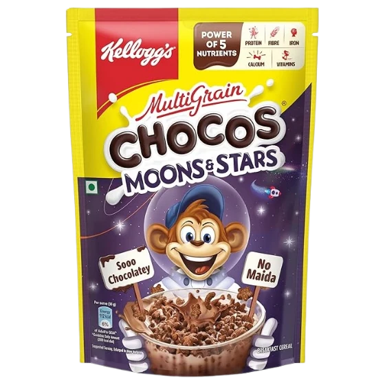 KELLOGG'S MULTIGRAIN CHOCOS MOONS & STARS 360 GM