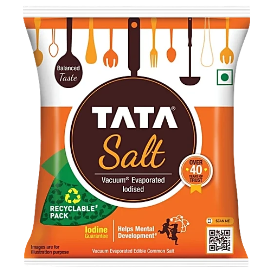 Tata Salt, 1kg(Pack of 2)