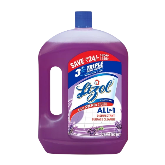 Lizol Disinfectant Surface & Floor Cleaner Liquid, Lavender - 2 Litre