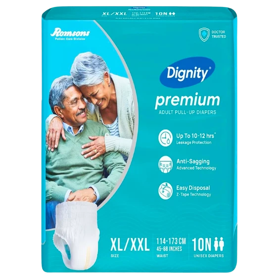DIGNITY PREMIUM PANT STYLE ADULT DIAPERS XL