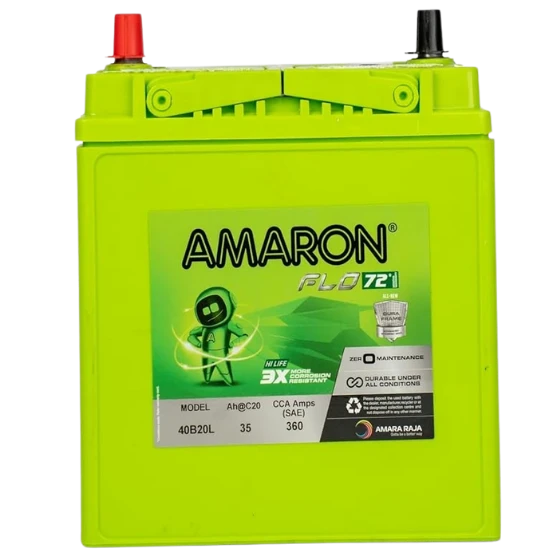 AMARON FLO BATTERY - FLO 40B20L - 72 M (36M+36M PRO RATA) WARRANTY