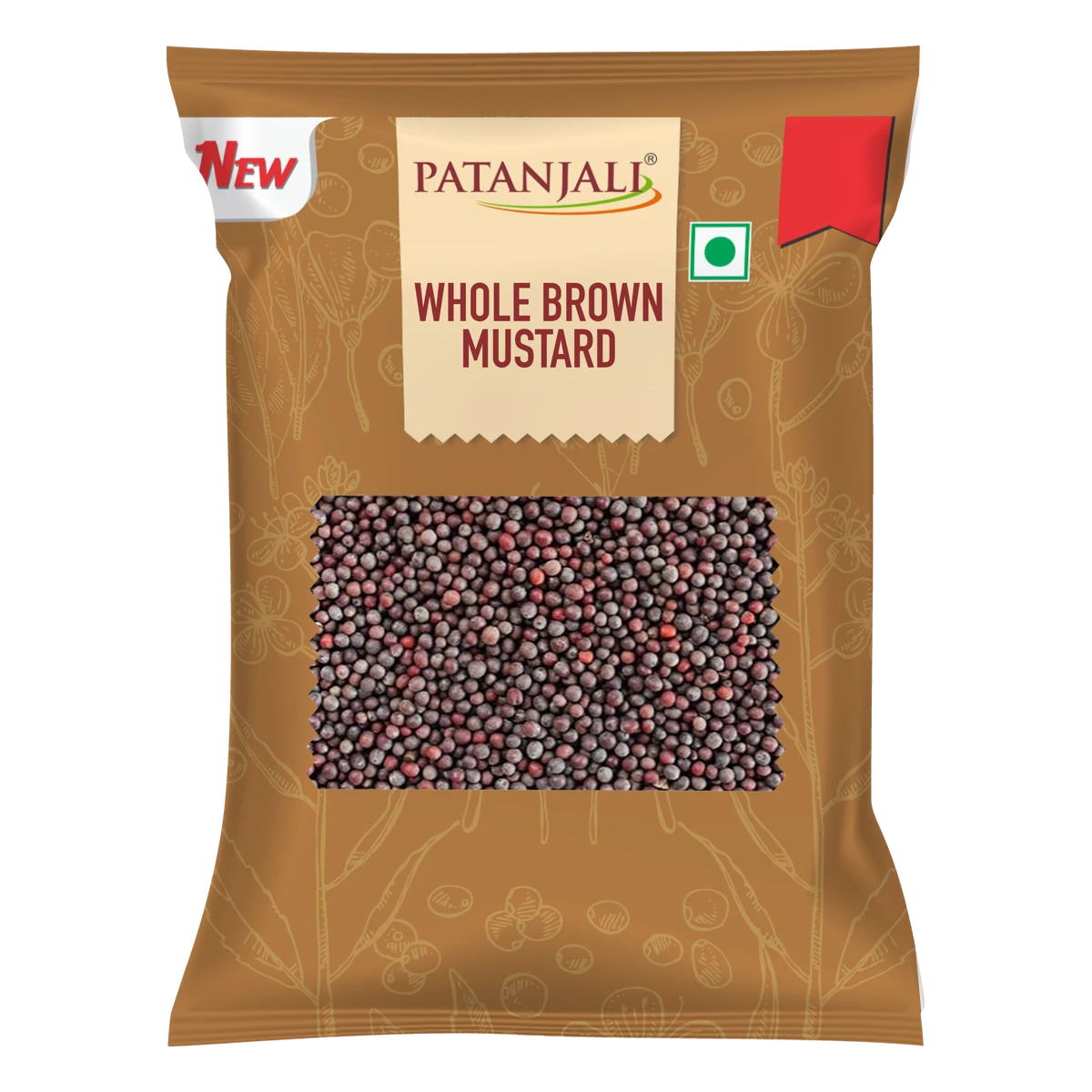 WHOLE BROWN MUSTARD (RAI) 50 GM - PATANJALI