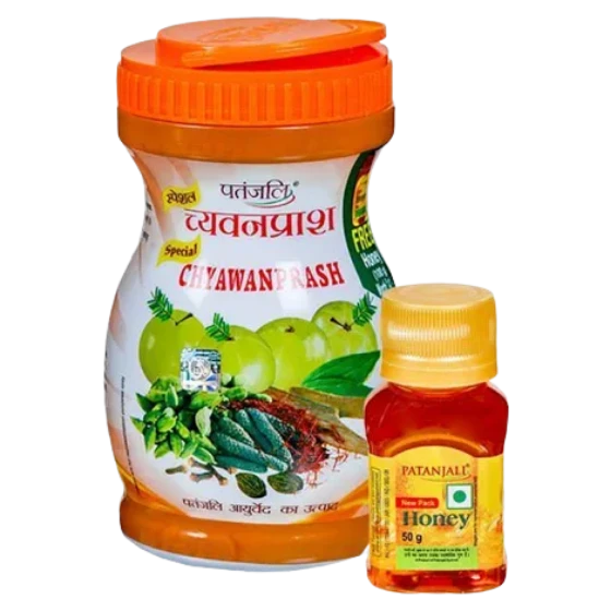 SPE. CHYWNPRSH 500 GM - FREE HONEY 50 GM - PATANJALI