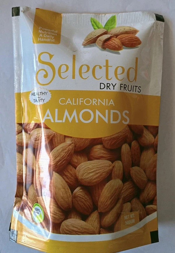 Selected Dry Fruits California Almonds 500gm