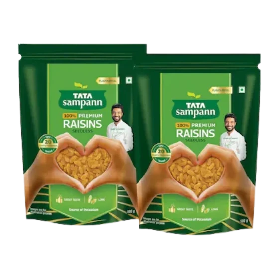 Tata Sampann 100% Pure Raisin 1kg (500g x 2)