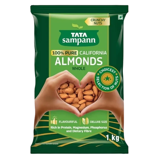 Tata Sampann California Almonds, 1 kg