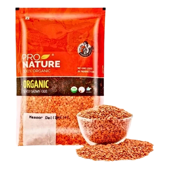 Pro Nature Organic Split Masoor Dal 500 g