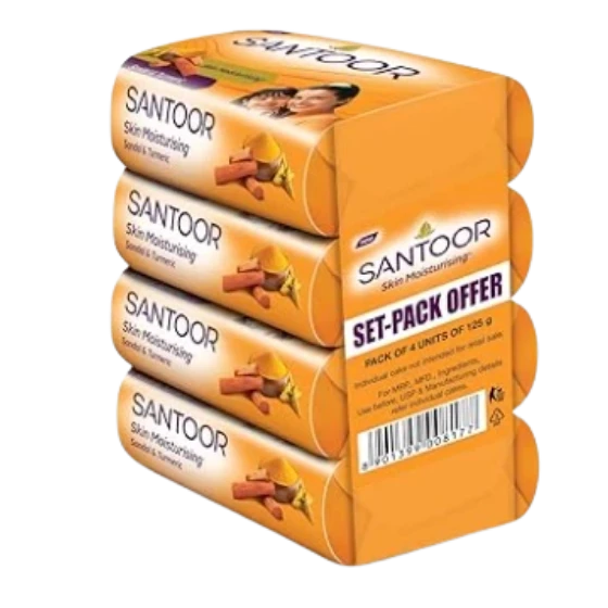 Santoor Soap 4x125 GM
