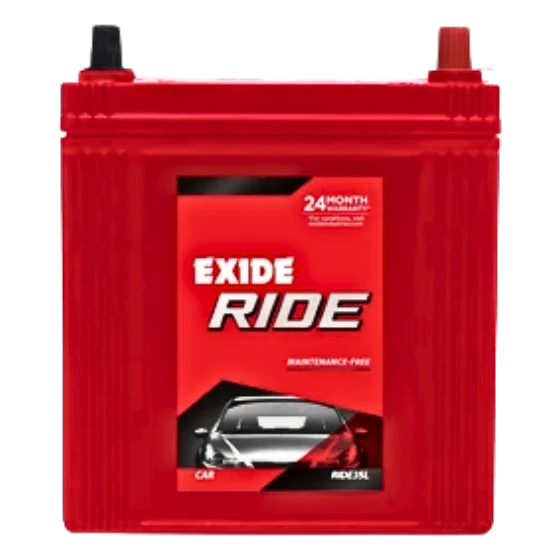 EXIDE CAR BATTERY RIDE RIDE35L 24 Month Warranty