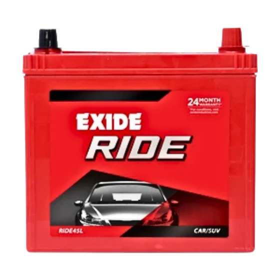 Exide Ride (Ride45L) Segment: Car SUV MUV 24 Months Warranty