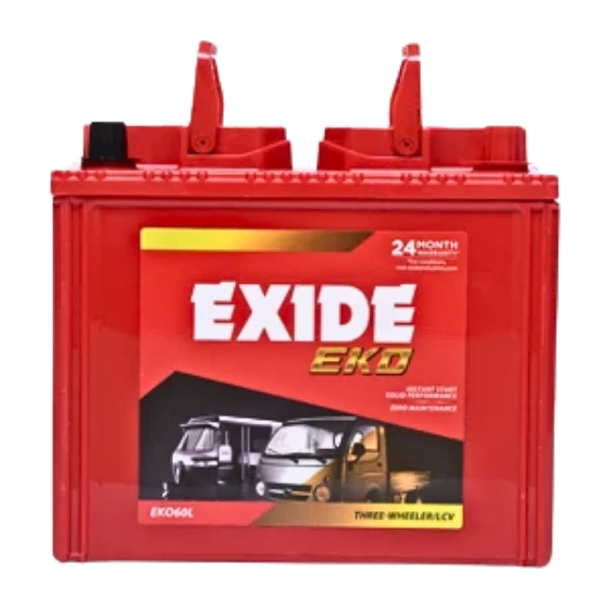 EXIDE EKO(EKO60L) Segment: THREE WHEELER 24 Months Warranty
