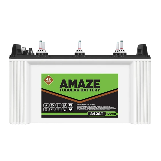 Amaze 842ST Tubular Inverter Battery 100Ah 42 Months Warranty