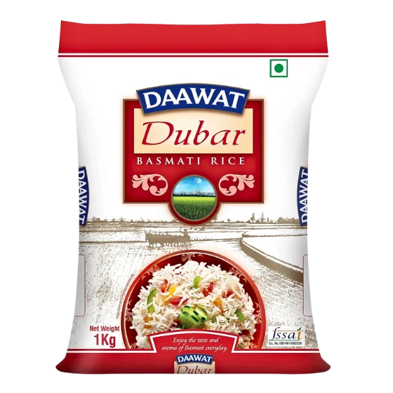 Daawat Dubar, Full Grain Basmati Rice, 1 Kg